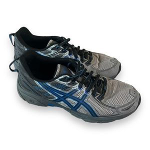Asics Men’s Gel Venture 6 Gray & Blue Athletic Running Shoes Size 7.5